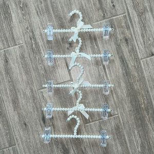 5 Homegoods Kids Pearl Pant Short Hangers 11.5 inches